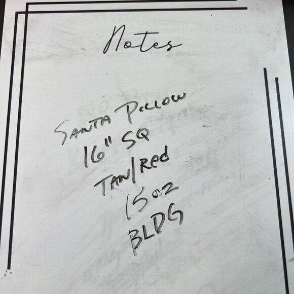 Christmas Pillow With Vintage Santa Claus Print 20"x20" Red & Beige Holiday Deco - Picture 7 of 7